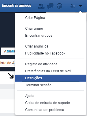 Converter perfil em página Facebook