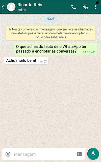 Privacidade WhatsApp